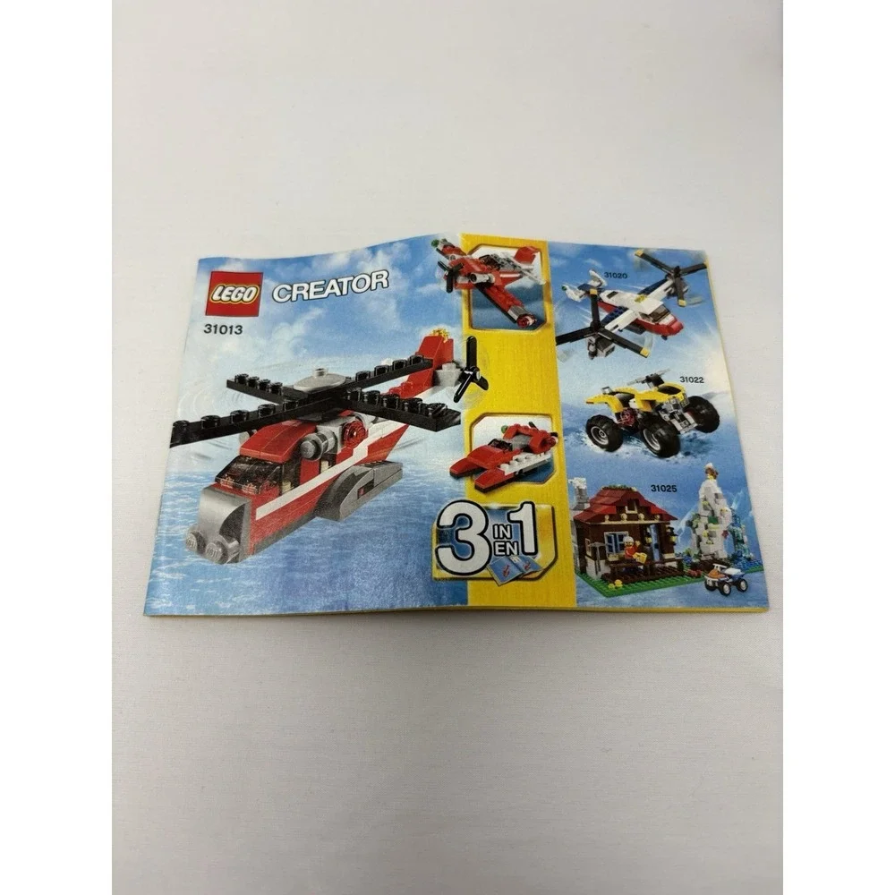 LEGO CREATOR 31013 Red Thunder 3 in 1 Air Craft Complete w/ Box & Manual, Used